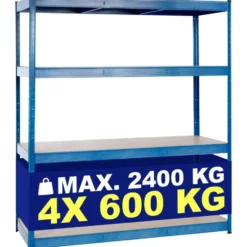 CLP Stellingkast SLR160 Metaal - blauw