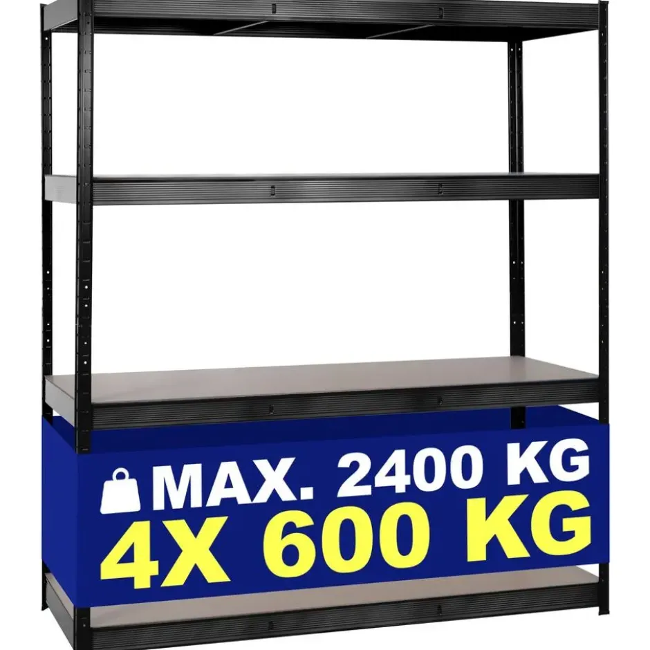 CLP Stellingkast SLR160 Metaal - zwart