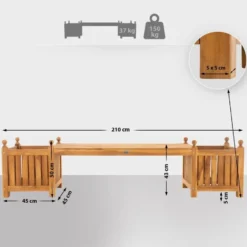 CLP Teakbank Boston 210 cm