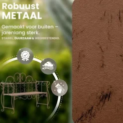 CLP Tuinbank Minna 128 cm - antiek bruin