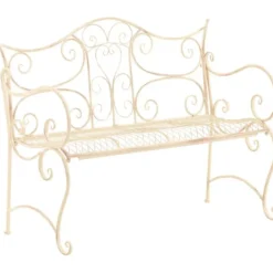 CLP Tuinbank Tara 113 cm - antiek/creme
