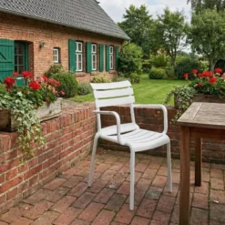 CLP Tuinstoel Joliya Kunststof - wit