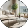 CLP Wandspiegel Elsie rond - Metaal - zwart - 80cm