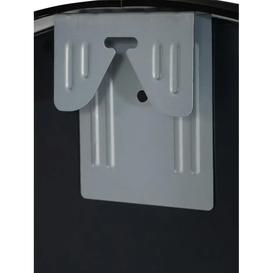 CLP Wandspiegel Elsie rond - Metaal - zwart - 80cm
