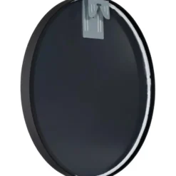 CLP Wandspiegel Elsie rond - Metaal - zwart - 45cm