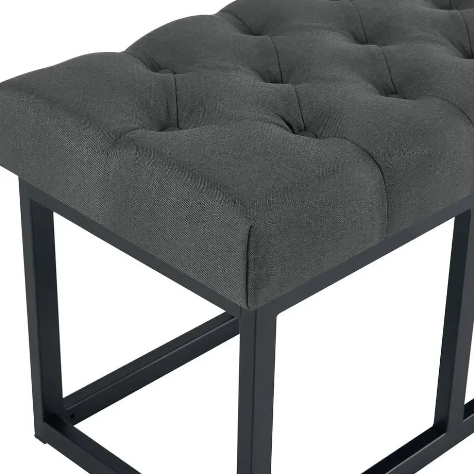CLP 2-zits Bankje Amun 120 cm - donkergrijs