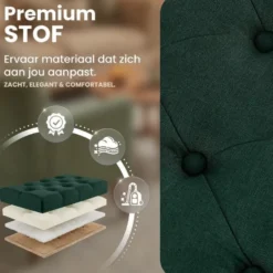 CLP 2-zits Bankje Amun 100 cm - groen