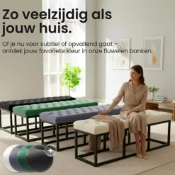 CLP 2-zits Bankje Polson 150 cm - groen