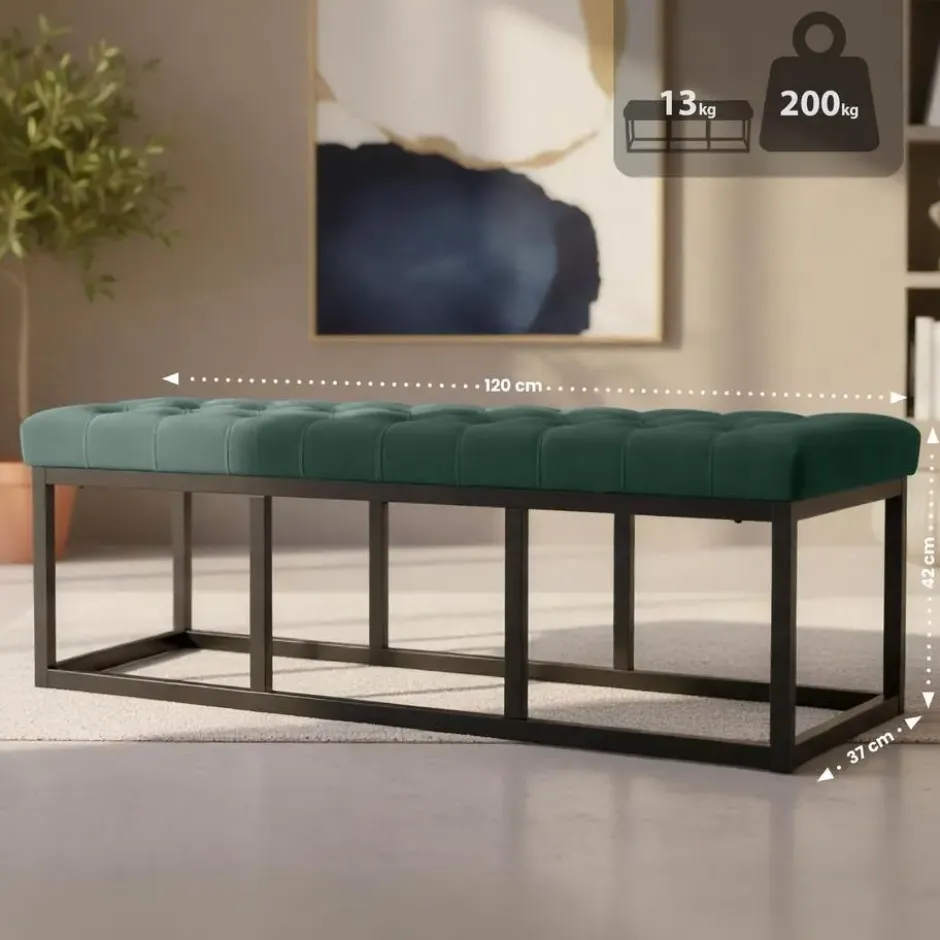 CLP 2-zits Bankje Polson 120 cm - groen