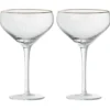 Cocktailglazen Camille - transparant - 280 ml - 2 stuks