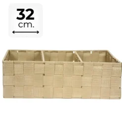 Concorde Opbergmanden - 3 vaks - bruin - organizer - ondermode