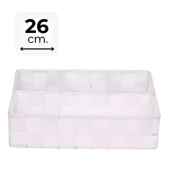 Concorde Opbergmanden - 4 vaks - wit - organizer - ondermode
