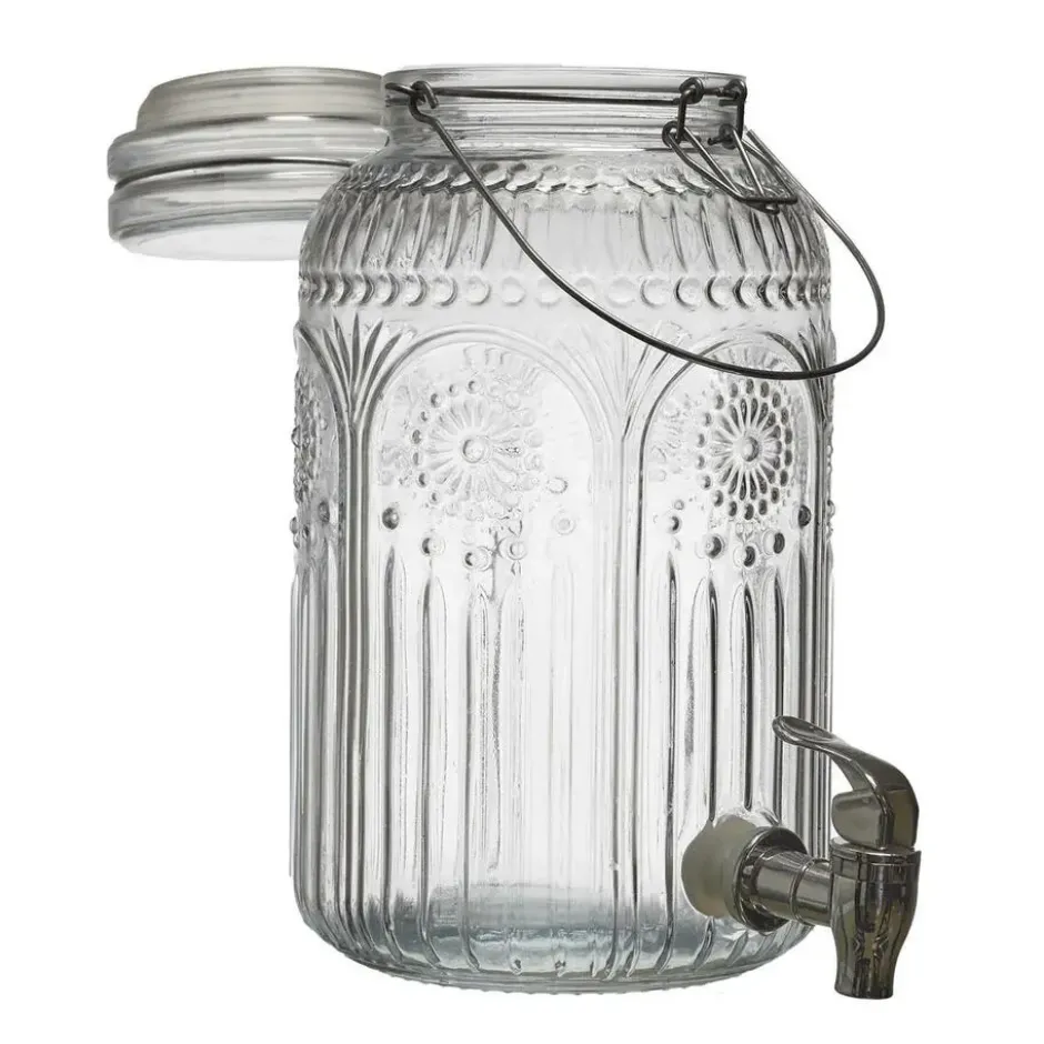Cook Concept Drankdispenser met kraantje - 4.0L - glas - 30 cm