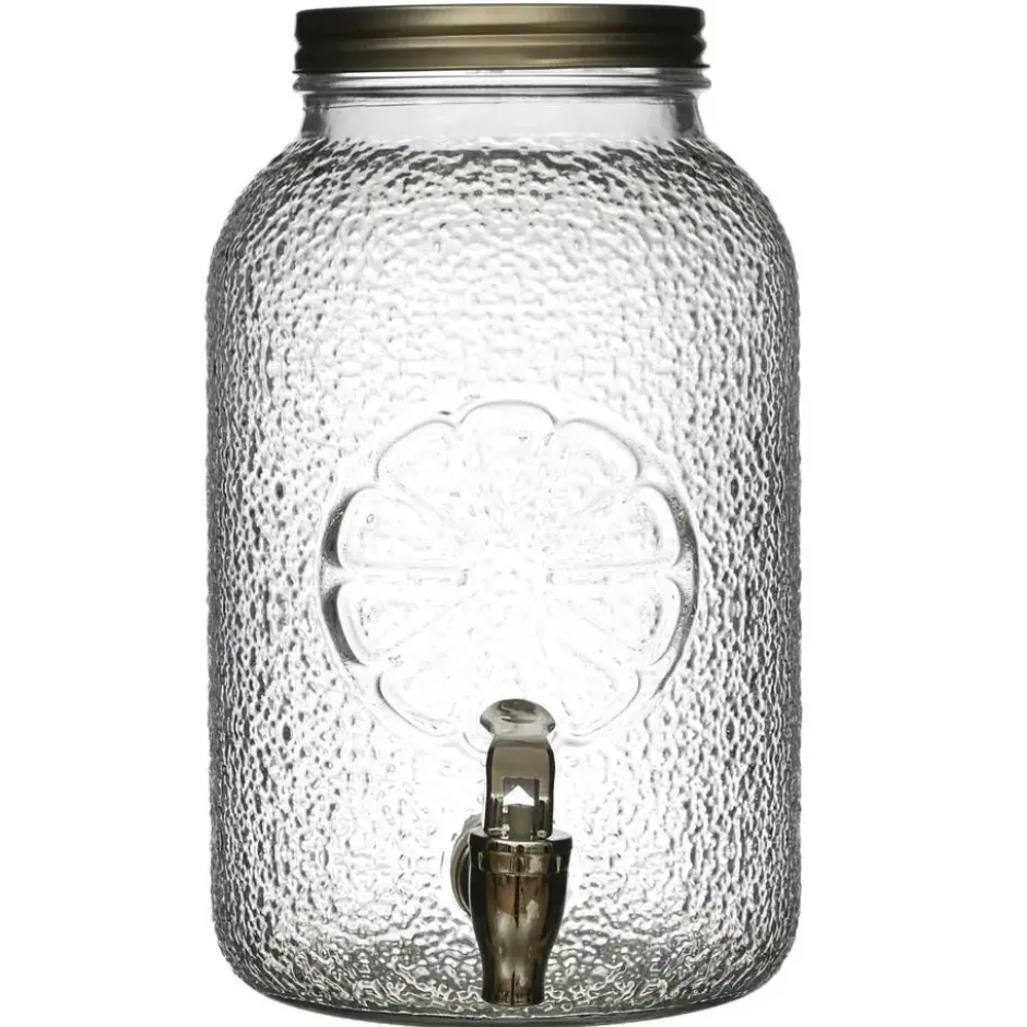 Cook Concept Drankdispenser met kraantje - 3.8L - glas - 26 cm