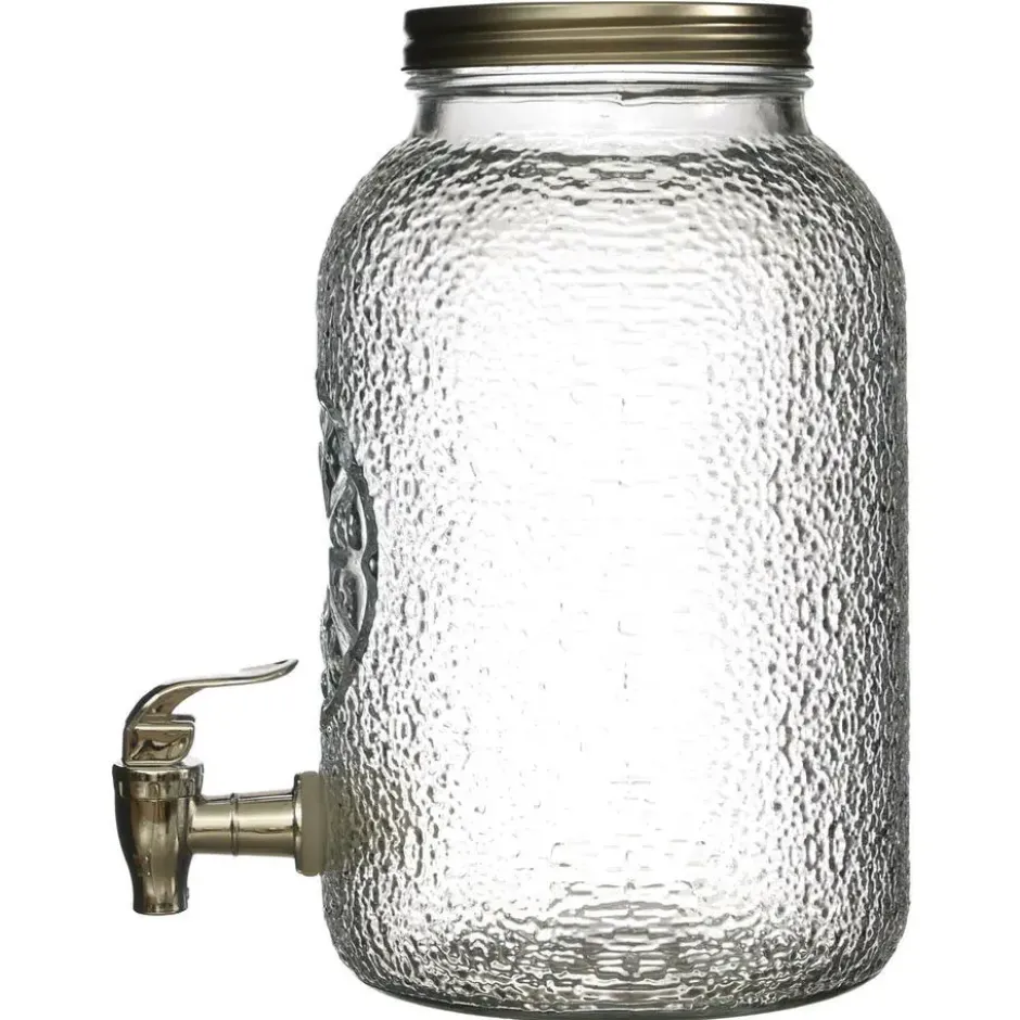 Cook Concept Drankdispenser met kraantje - 3.8L - glas - 26 cm