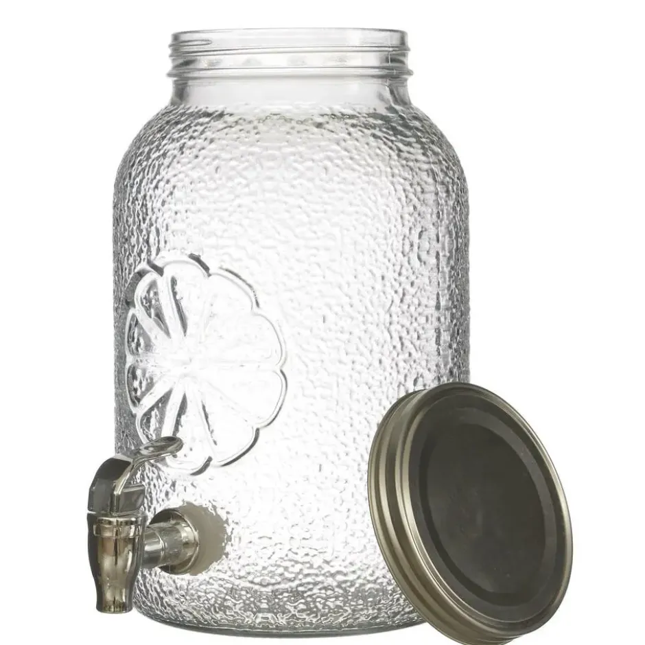 Cook Concept Drankdispenser met kraantje - 3.8L - glas - 26 cm