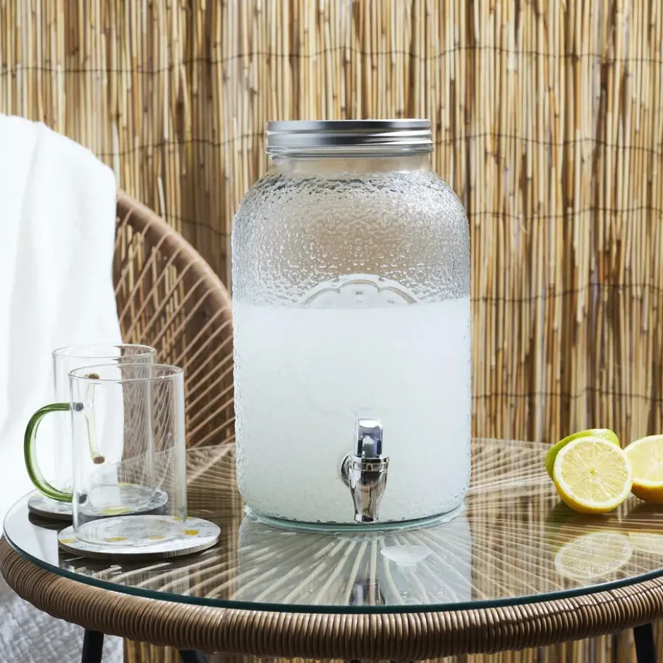 Cook Concept Drankdispenser met kraantje - 3.8L - glas - 26 cm