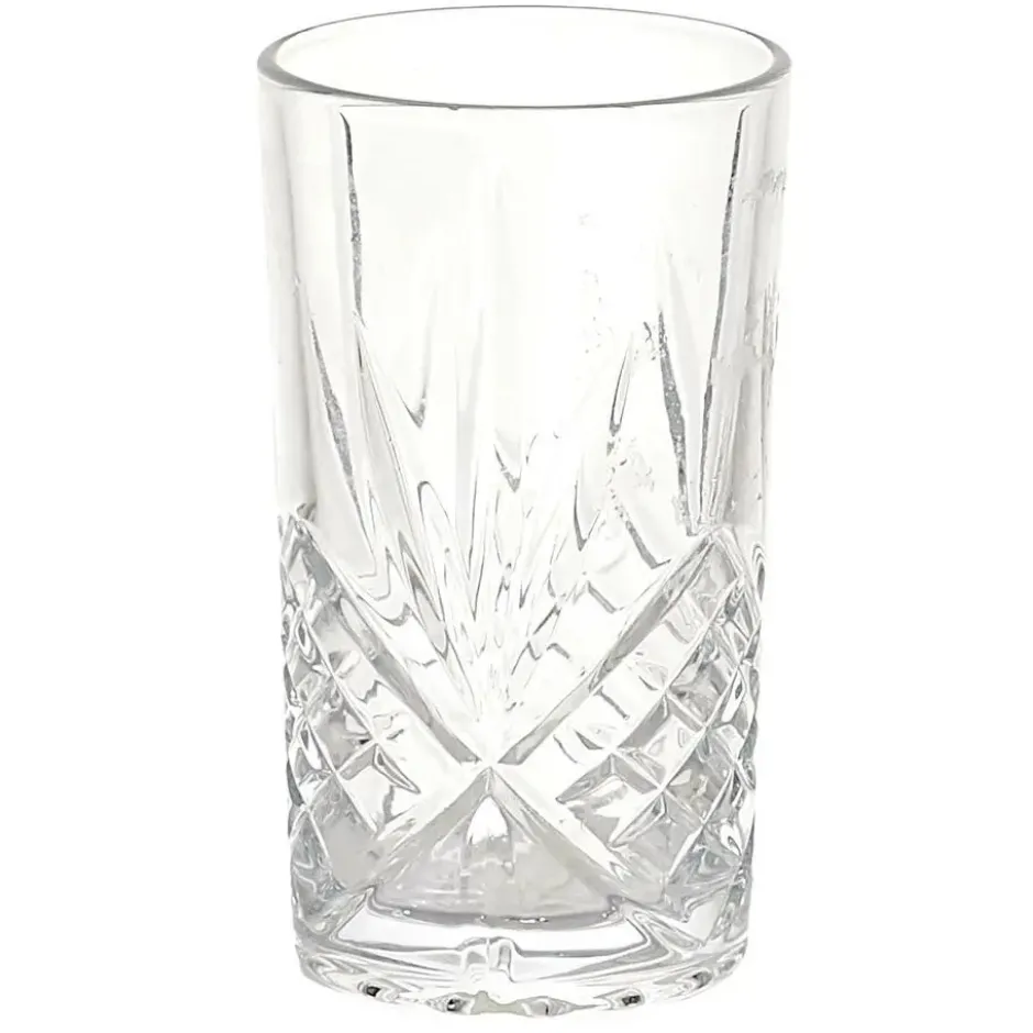 Cook Concept Drinkglazen - Luxe relief - glas - 4x stuks - 350ml