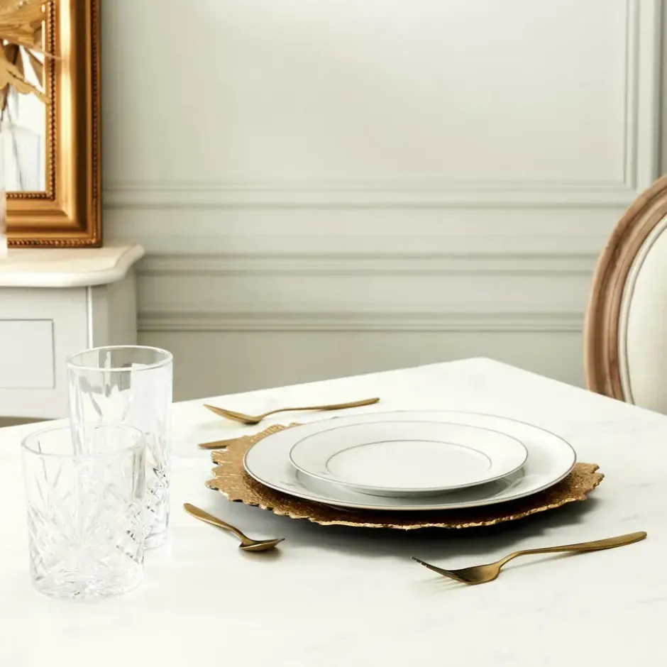 Cook Concept Drinkglazen - Luxe relief - glas - 4x stuks - 350ml