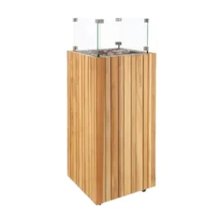 Cosi Fires Cosipillar square sfeerhaard - teak