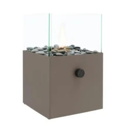 Cosi Fires Cosiscoop Square gaslantaarn 20 x 20 x 32,5 cm - clay