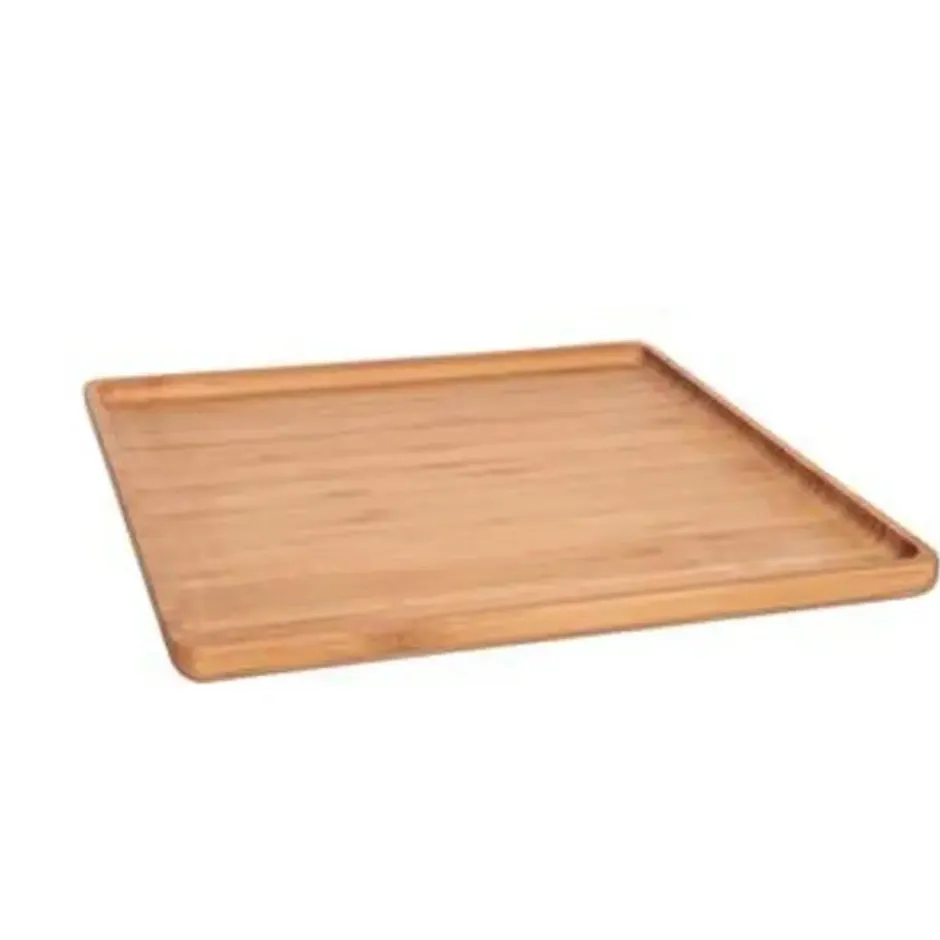 Cosy & Trendy Dienblad - bamboe - opstaande rand - vierkant - 26 cm