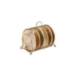 Cosy&Trendy glasonderzetter - met houder - Ø 10 cm - Set-6