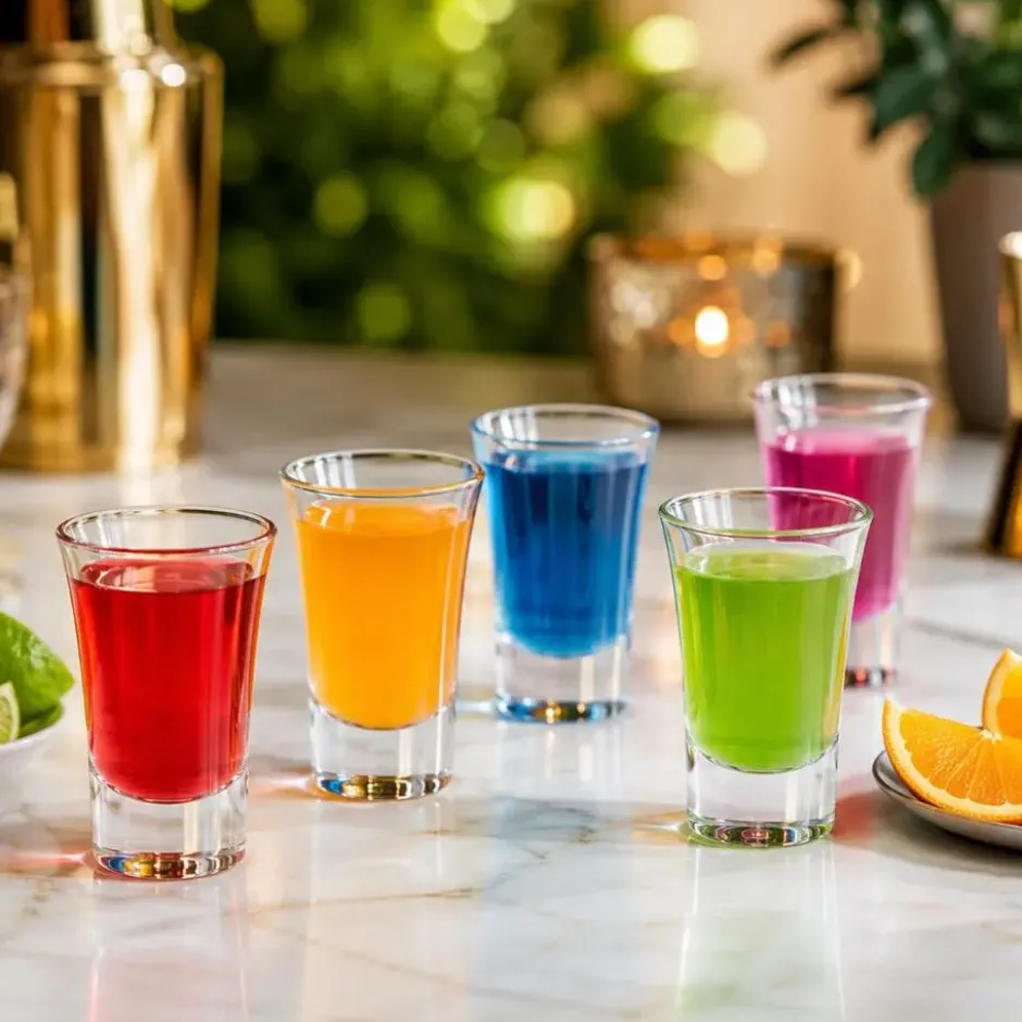 Cosy & Trendy Shotglazen - 6x stuks - glas - 35 ml