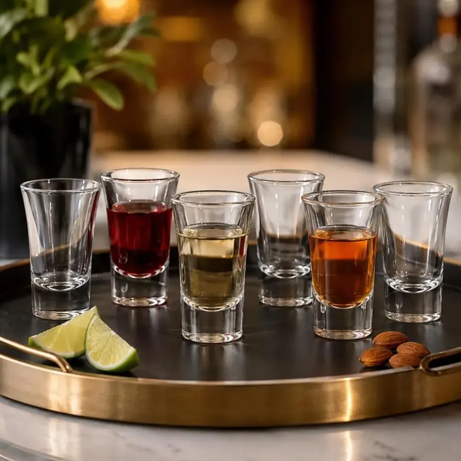 Cosy & Trendy Shotglazen - 6x stuks - glas - 35 ml