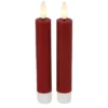 Countryfield Led kaarsen/dinerkaarsen - 2x - rood - 15 cm