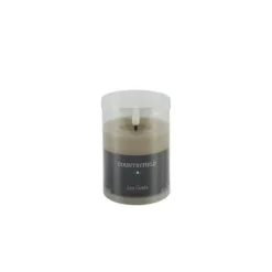 Countryfield LED kaars/stompkaars - beige - D7,5 x H8 cm - timer