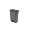Curver Compatta Duo Prullenbak 23L+23L - Grijs/Zwart