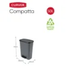 Curver Compatta Prullenbak 50L - Grijs/Zwart