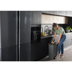 Curver Compatta Prullenbak 50L - Grijs/Zwart
