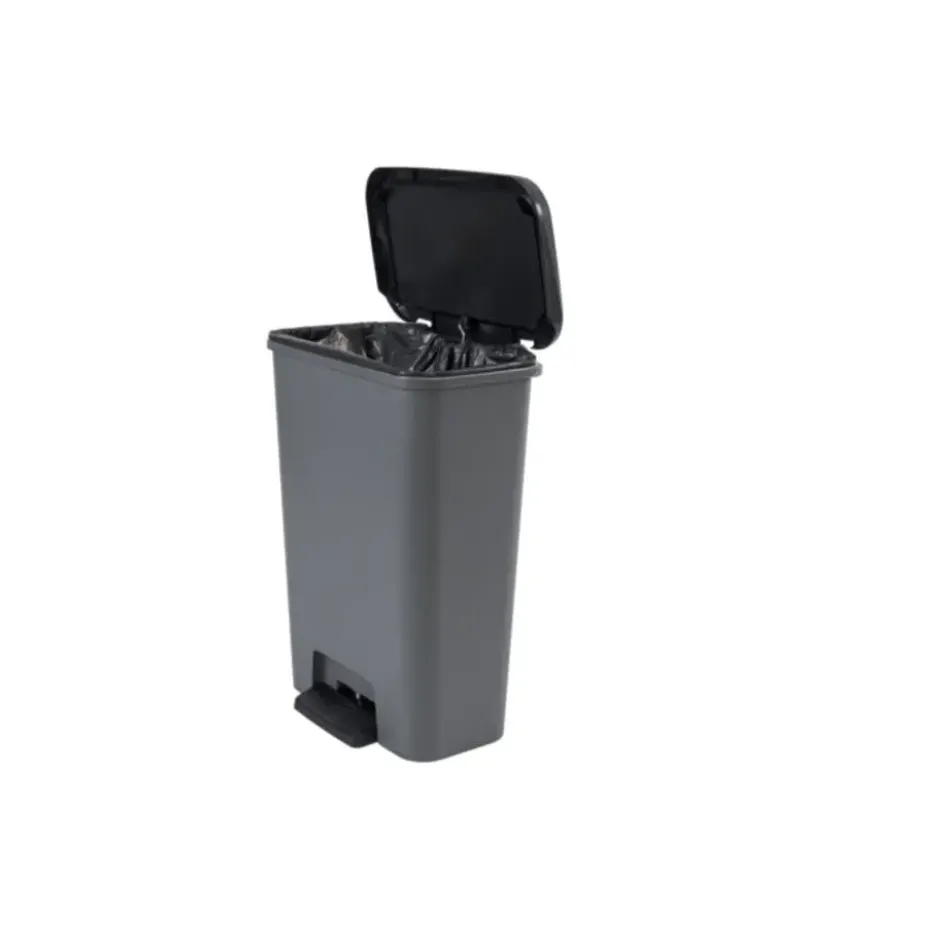 Curver Compatta Prullenbak 50L - Grijs/Zwart