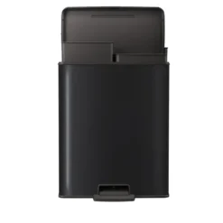 Curver Decobin Duo Prullenbak - 26L+26L - Rechthoekig - Zwart