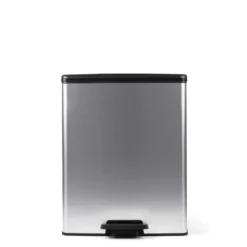 Curver Decobin Duo Prullenbak - 26L+26L - Zilver metallic