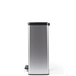 Curver Decobin Duo Prullenbak - 26L+26L - Zilver metallic