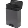 Curver Decobin Duo Prullenbak - 26L+26L - Rechthoekig - Cool Grey