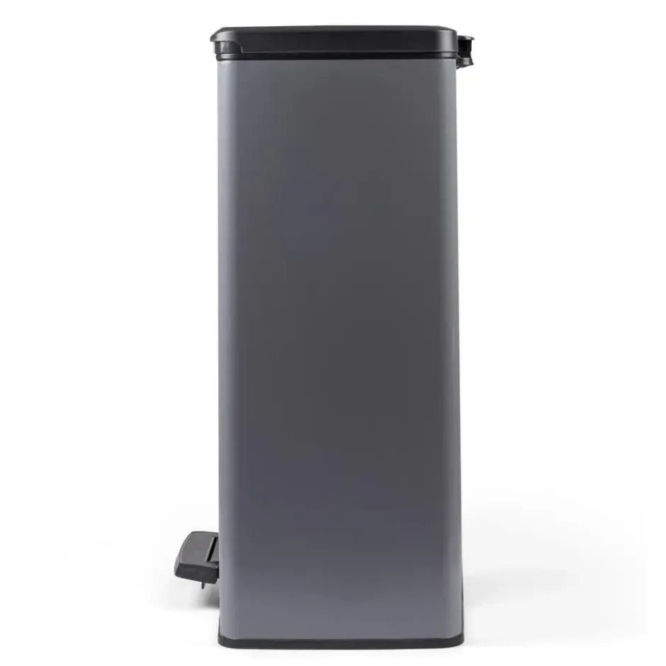Curver Decobin Duo Prullenbak - 26L+26L - Rechthoekig - Cool Grey