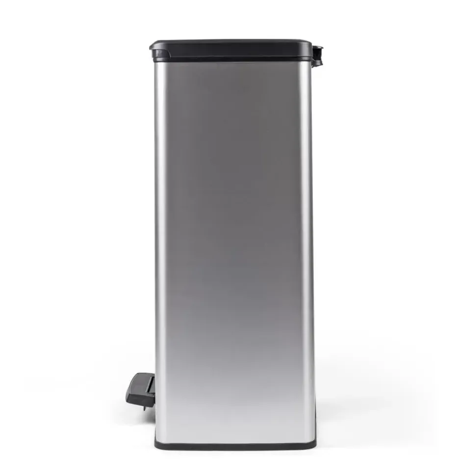 Curver Decobin Prullenbak - 65L - Rechthoekig - Zilver metallic