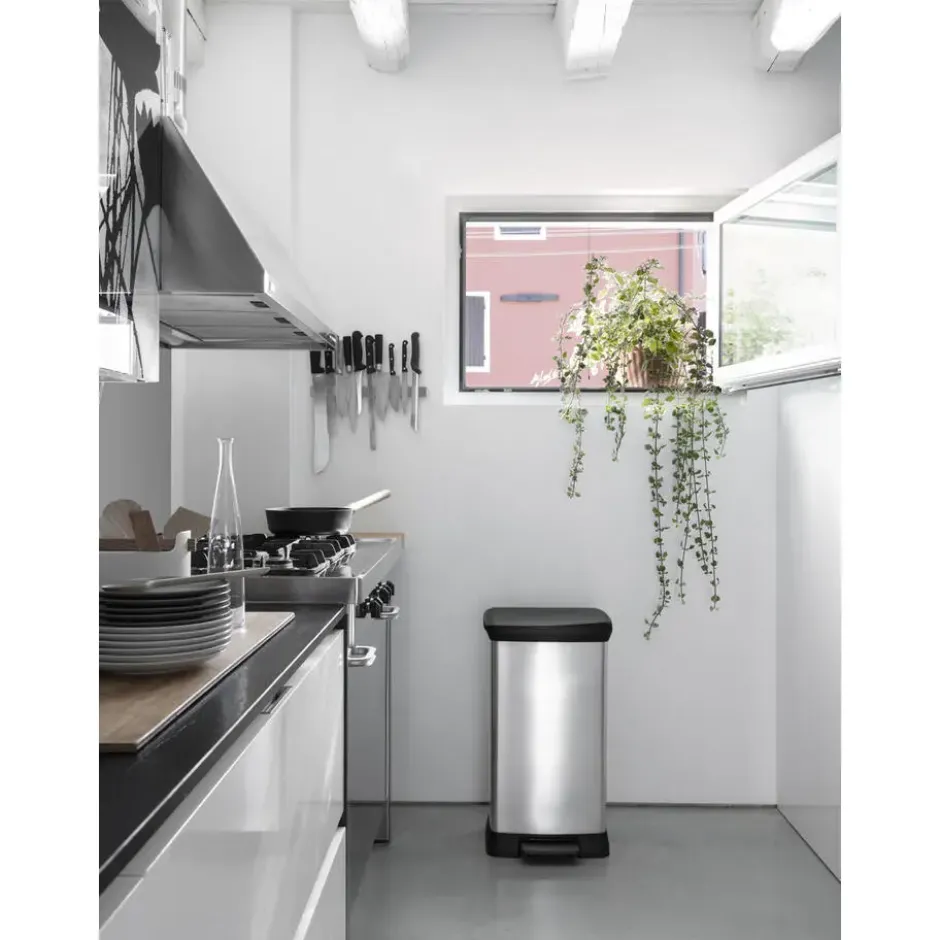 Curver Decobin Prullenbak - 50L - 2 stuks - Metallic