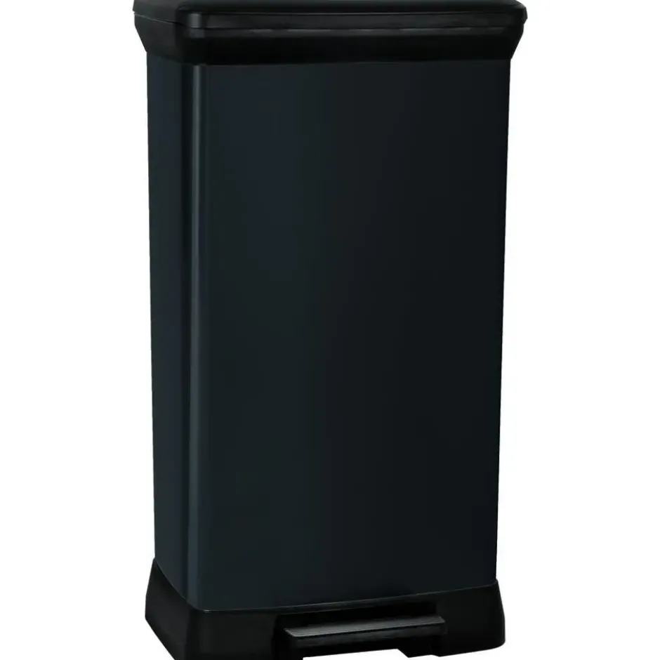 Curver Decobin Prullenbak- 50L - 39x29x72 cm - Zwart