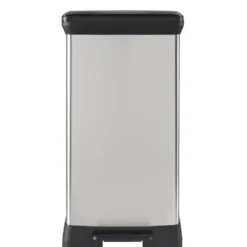 Curver Decobin Prullenbak- 50L - 39x29x72 cm - Zilver Metallic