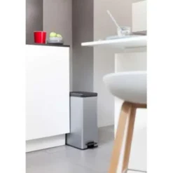 Curver Decobin Slim Prullenbak- 40L - Metallic