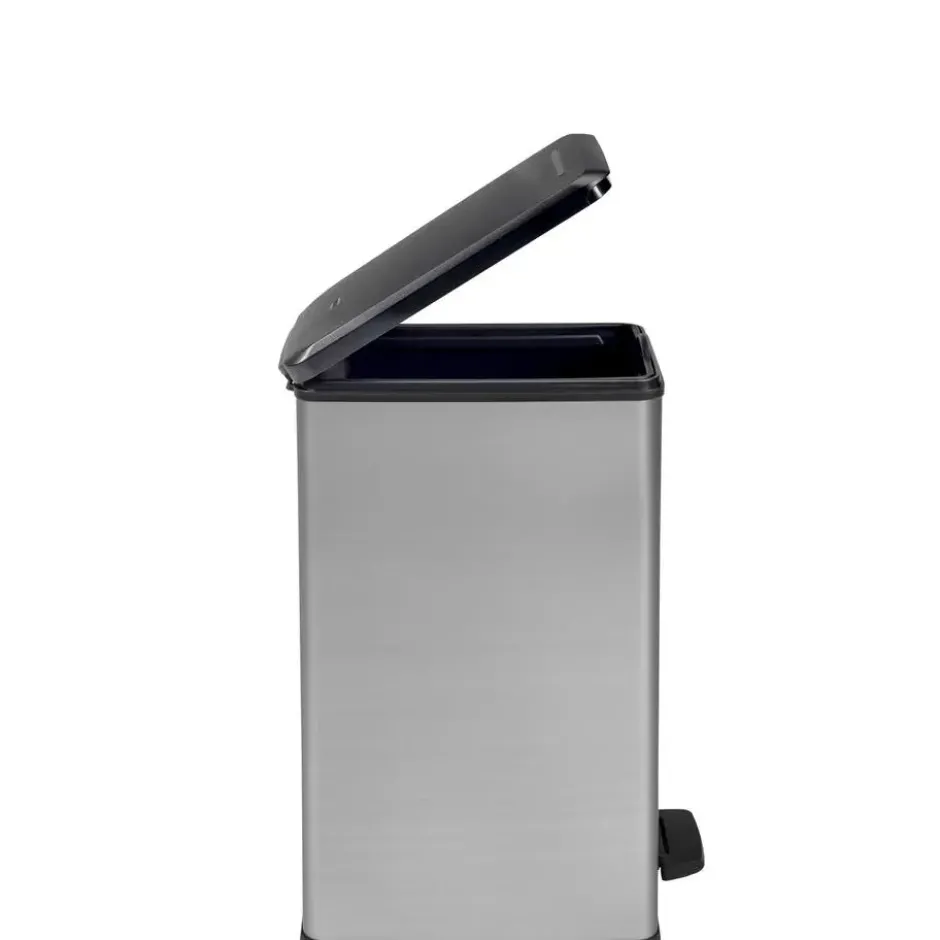 Curver Decobin Slim Prullenbak- 40L - Metallic