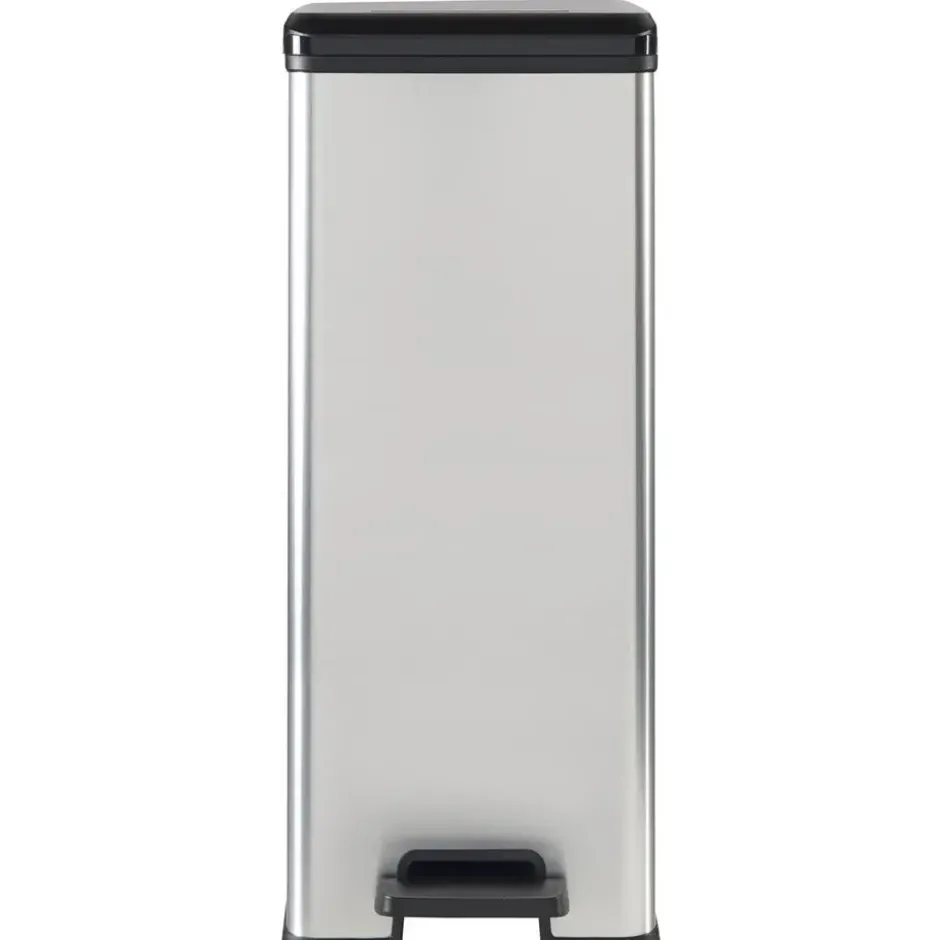 Curver Decobin Slim Prullenbak- 40L - Metallic