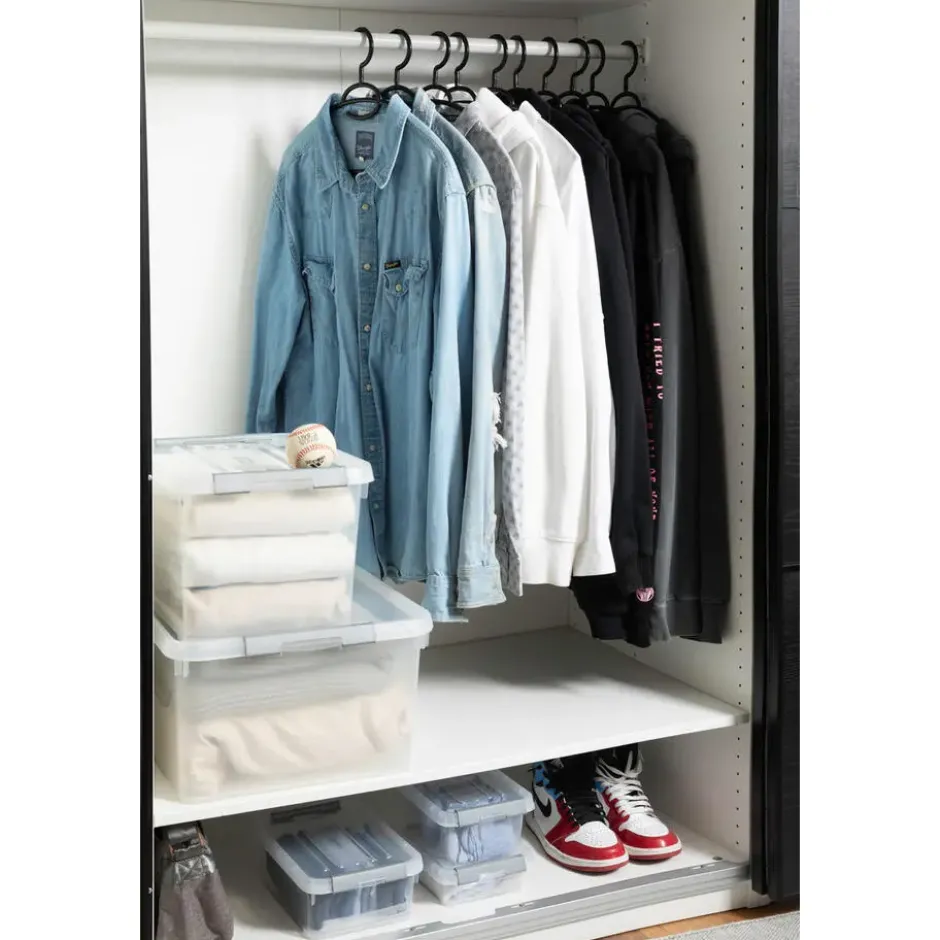 Curver Handy+ Opbergbox - 35L - 3 stuks - Transparant met deksel