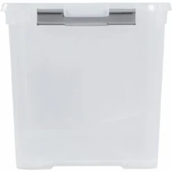 Curver Handy+ Opbergbox - 65L - 3 stuks - Transparant met deksel