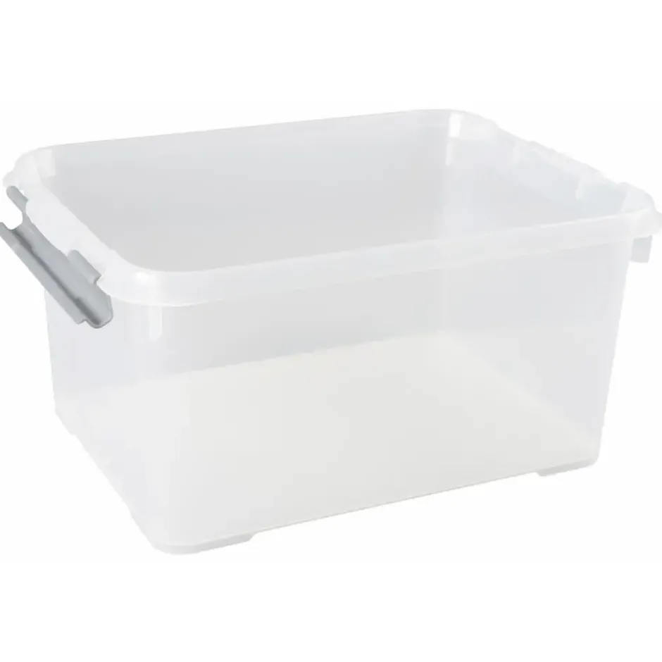 Curver Handy+ Opbergbox - 15L - 4 stuks - Transparant met deksel